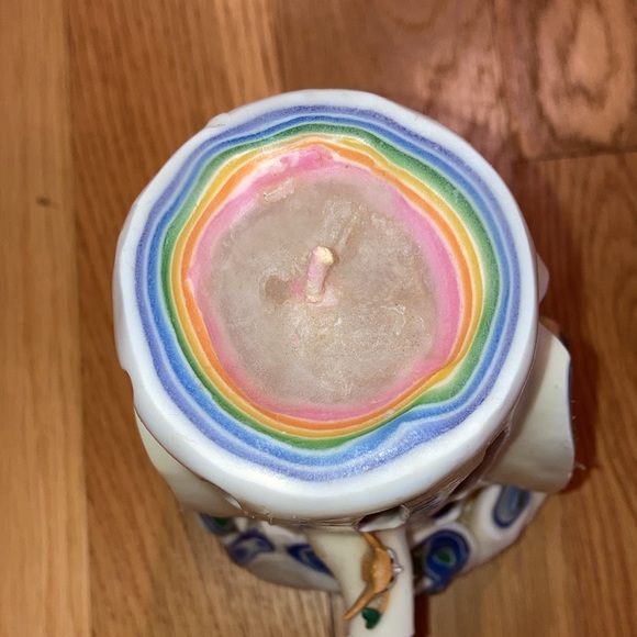 Handmade Multilayer Rainbow Decorative Candle Gnome Teddy Bear Owl Butterfly - Picture 5 of 6